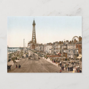 The Promenade, Blackpool, England Postcard