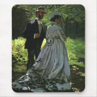 The Promenaders, aka The Strollers by Claude Monet Mouse Pad