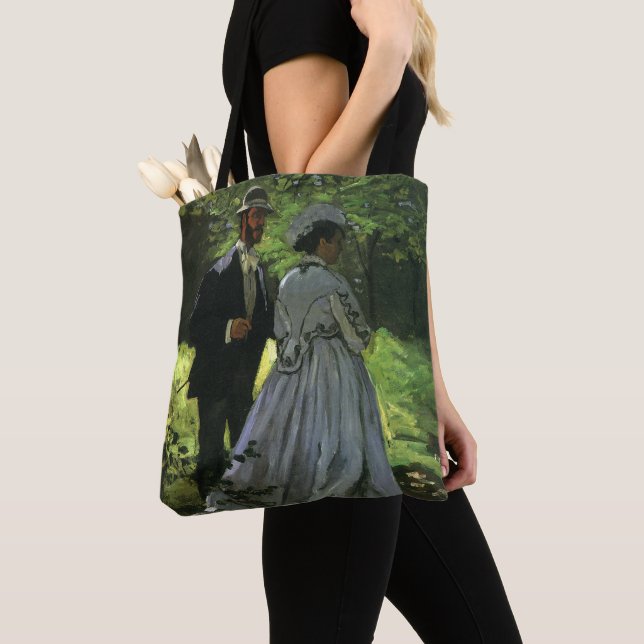 The Promenaders, aka The Strollers by Claude Monet Tote Bag (Close Up)