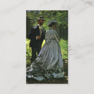 The Promenaders (The Strollers) by Monet Wedding Enclosure Card