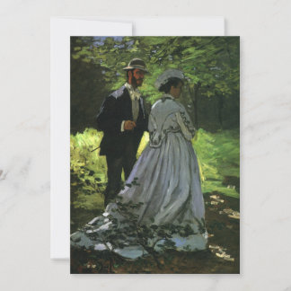 The Promenaders (The Strollers) by Monet Wedding Save The Date
