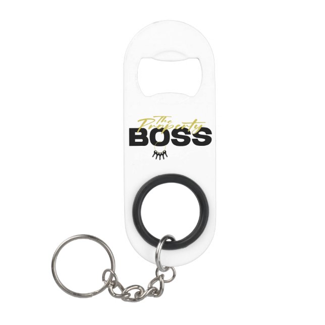 The Property Boss - Bottle Opener Keychain Bottle Opener (Front)