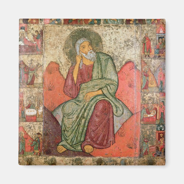 The Prophet Elijah, Pskov School (panel) Magnet (Front)