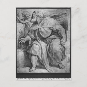 The Prophet Ezekiel, after Michangelo Buonarroti Postcard