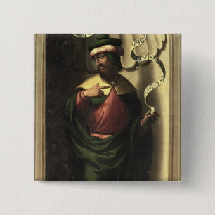 The Prophet Jeremiah 2 Inch Square Button