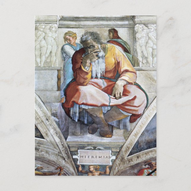 The prophet Jeremiah Postcard (Front)
