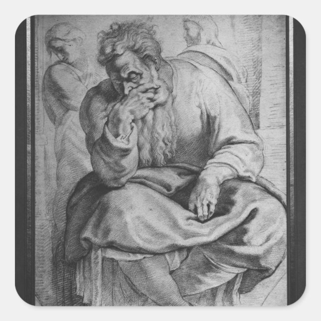 The Prophet Jeremiah Square Sticker (Front)