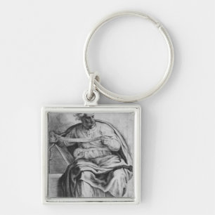 The Prophet Joel, after Michangelo Buonarroti Keychain