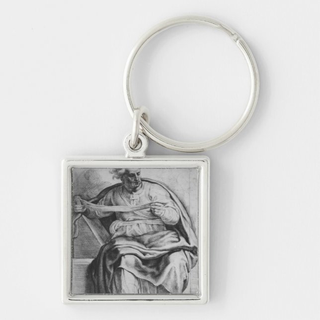 The Prophet Joel, after Michangelo Buonarroti Keychain (Front)