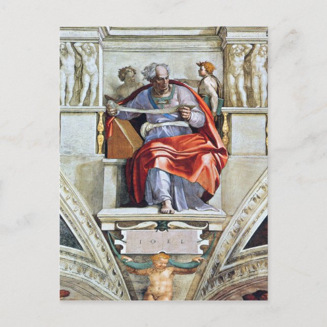 The prophet Joel by Michelangelo Unterberger Postcard (Front)