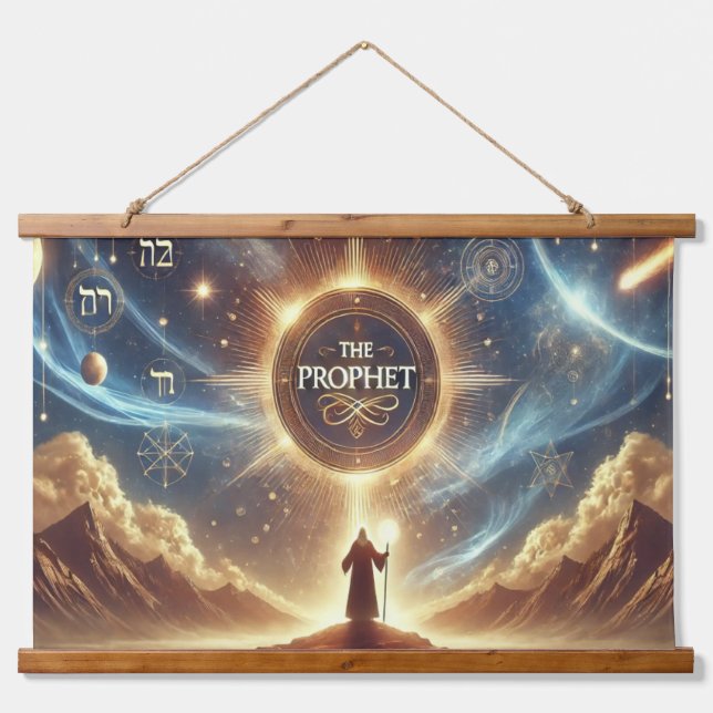 The Prophet' Sacred Wall Tapestry: Divine Ambiance Hanging Tapestry (Front)