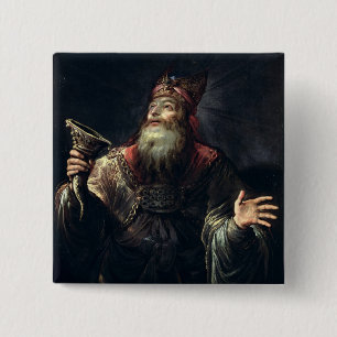 The Prophet Samuel 2 Inch Square Button