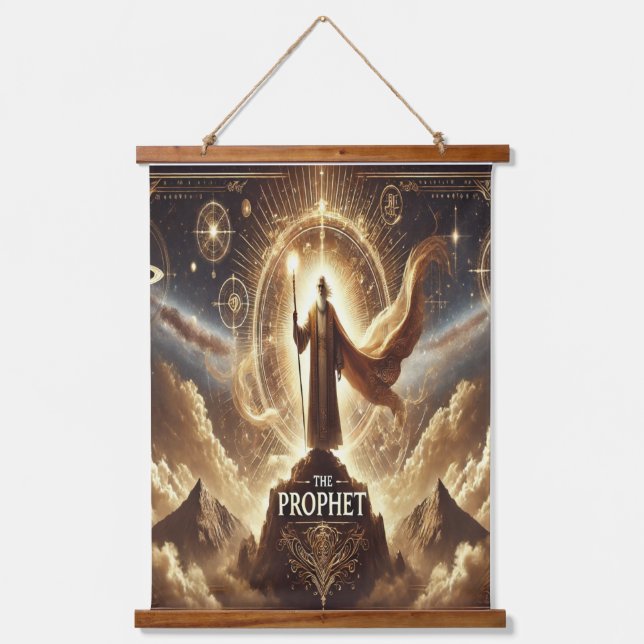 'The Prophet' Tall Wall Hanging: Elevate Your Atmo Hanging Tapestry (Front)