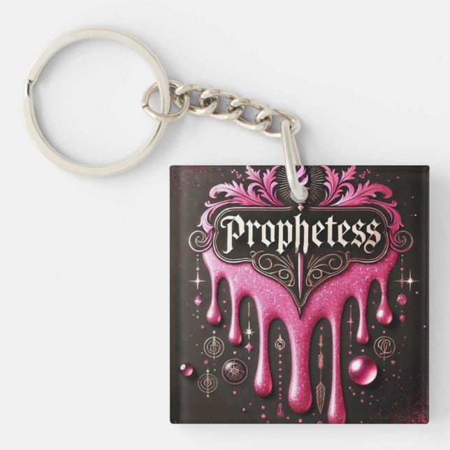 'The Prophetess' Acrylic Keychain: Clear Identity, Keychain (Front)