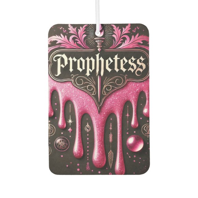 'The Prophetess' Car Air Freshener: Breathe in Pur Air Freshener (Front)
