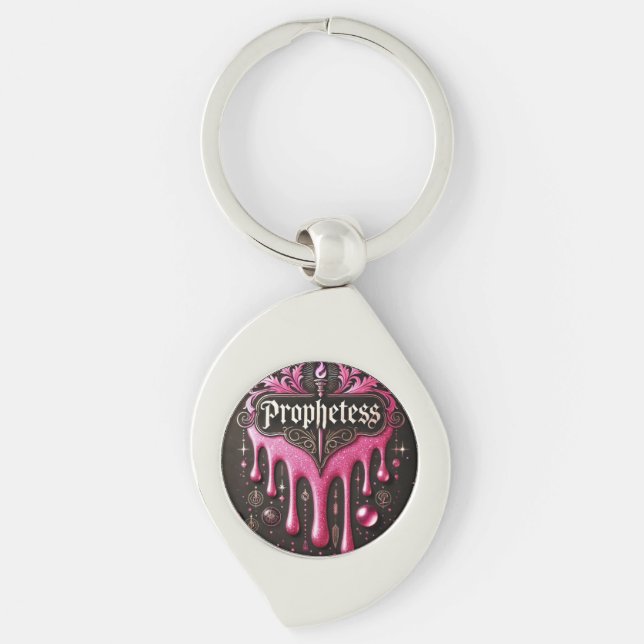 The Prophetess' Metal Keychain: Strength You Can H Keychain (Front)