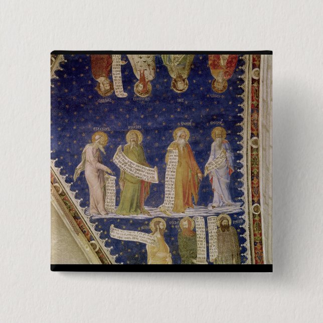 The Prophets Ezekiel, Jeremiah 2 Inch Square Button (Front)