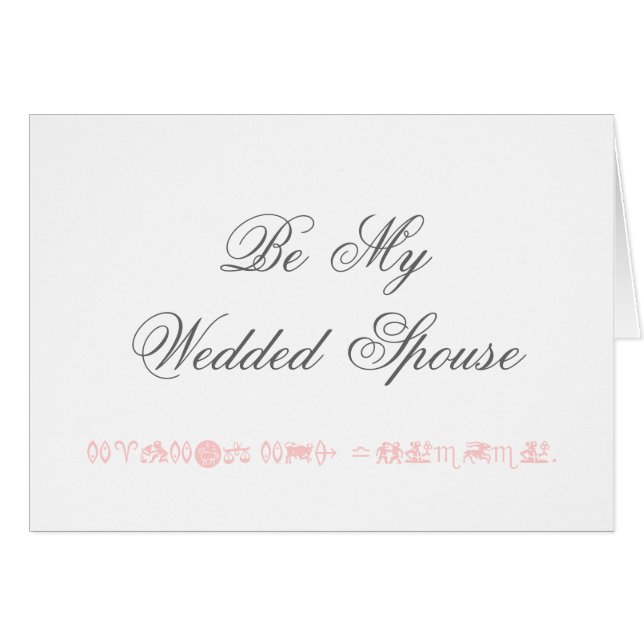 " The Proposal Card " (Front Horizontal)