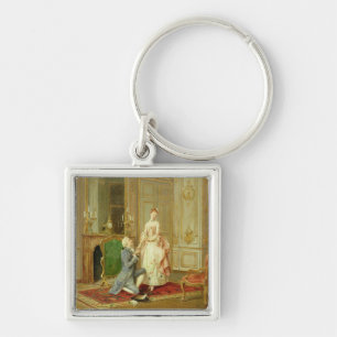 The Proposal (oil on panel) Keychain