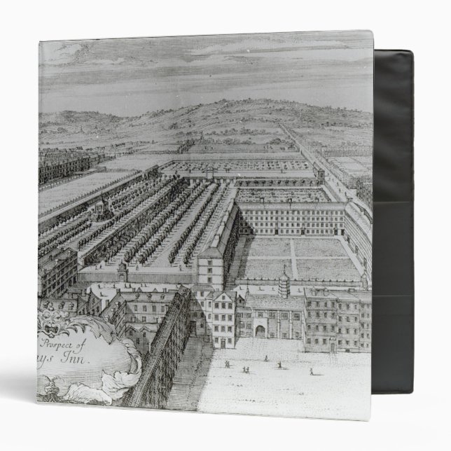 The Prospect of Greys Inn, 1720 Binder (Front/Inside)