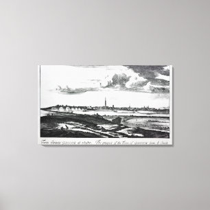 The Prospect of the Town of Glasgow Canvas Print