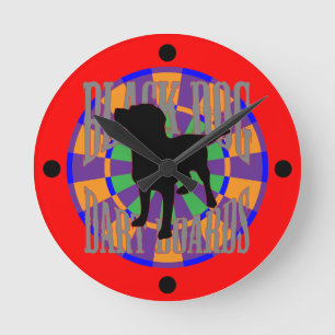The Prospector Round Clock