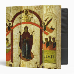 The Protection of the Theotokos  Russian icon Binder