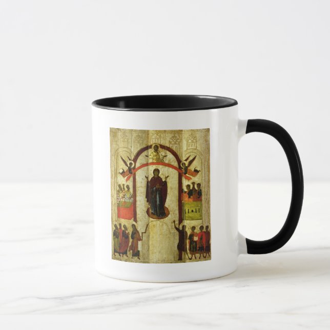 The Protection of the Theotokos  Russian icon Mug (Right)