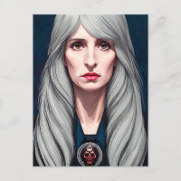 The Protector Elder Witch Fantasy art Painting