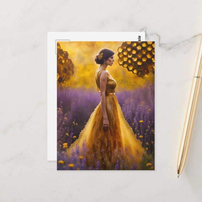 The Protector of the Bees Postcard (Front/Back In Situ)