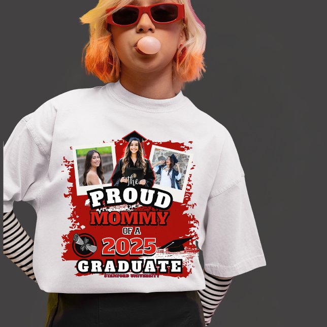 The Proud Mommy Personalized Family Graduation  Tri-Blend Shirt (Creator Uploaded)
