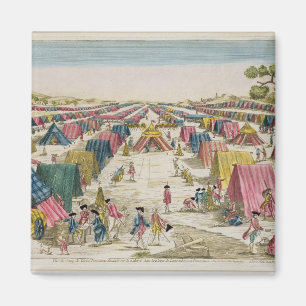 The Prussian Army Camp, Drawn from Life on the Fie Magnet