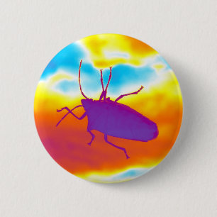 The Psychedelic Bug 2 Inch Round Button