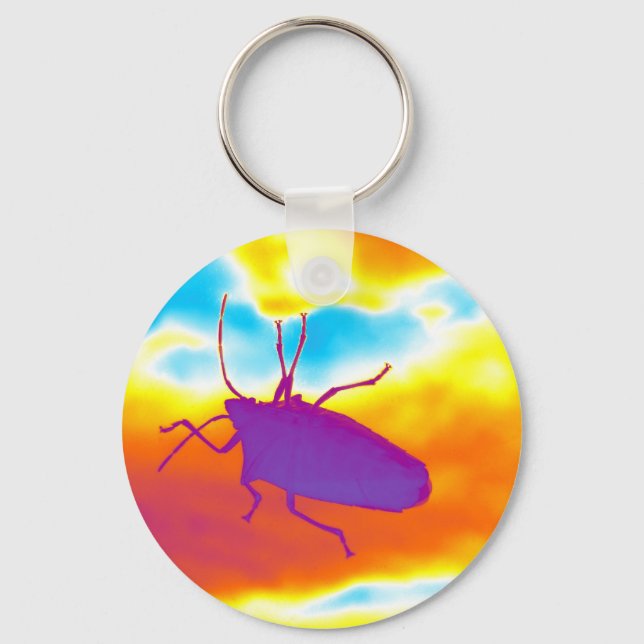 The Psychedelic Bug Keychain (Front)