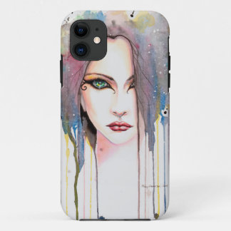 The Psychic Watercolor Modern Art Portrait iPhone 11 Case