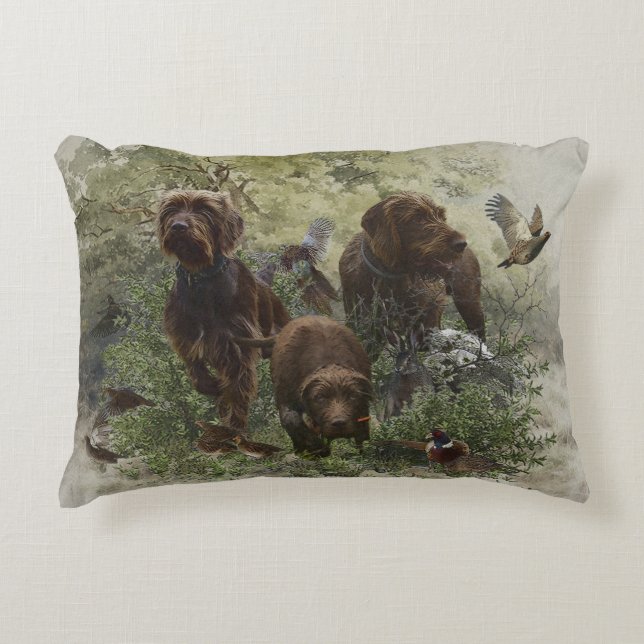 The Pudelpointer   Accent Pillow (Front)
