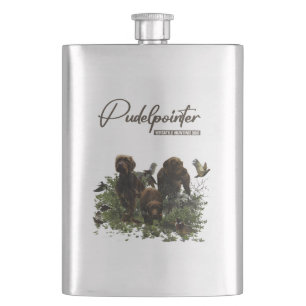 The Pudelpointer Hip Flask