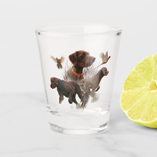 The Pudelpointer     Shot Glass (Front)