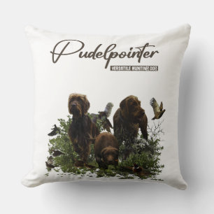 The Pudelpointer Throw Pillow