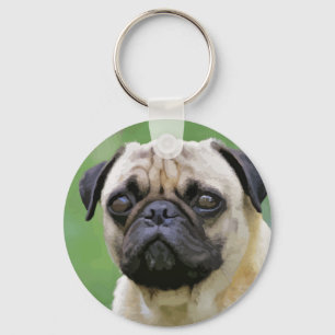 The Pug Dog Keychain