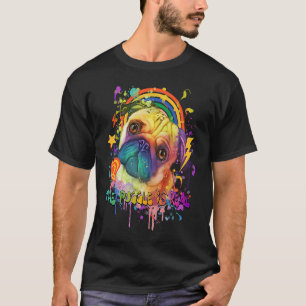 The Puggle Is Real Pug Humour Dutch Bulldog Dog B T-Shirt