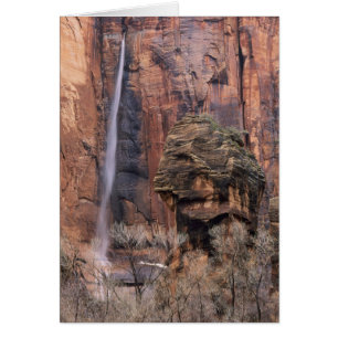 The Pulpit and ephemeral waterfall