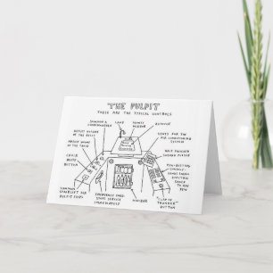 The Pulpit Church Catholic Funny Greeting Card