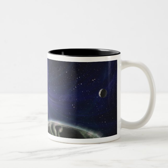 The pulsar planet system Two-Tone coffee mug (Right)