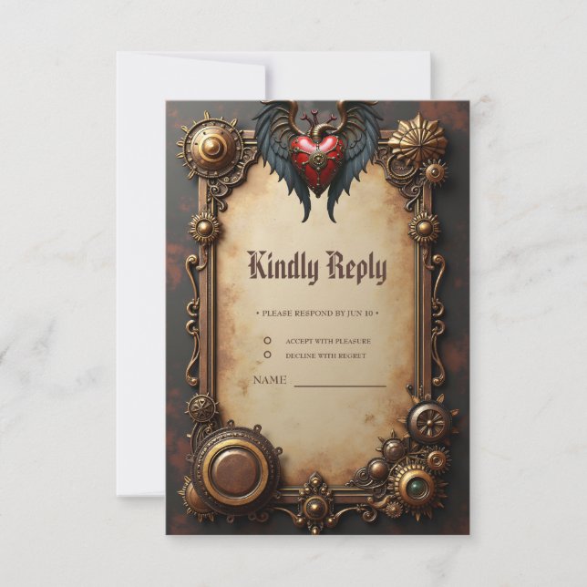 The pulsating heart of mechanics,  RSVP card (Front)