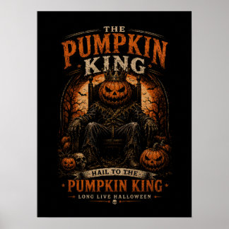 The Pumpkin King Poster Halloween Horror Wall