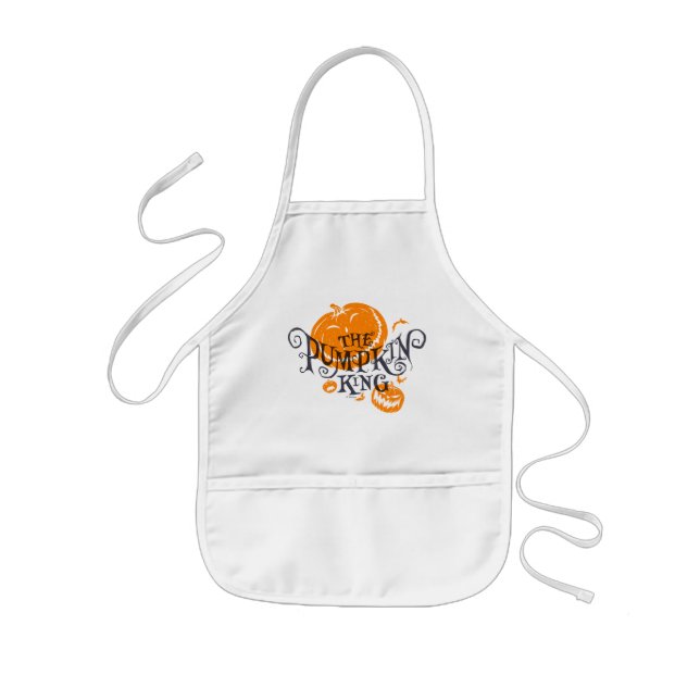 The Pumpkin King | Pumpkin Graphic Kids Apron (Front)