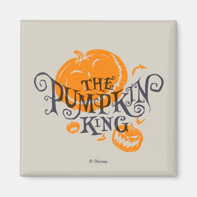 The Pumpkin King | Pumpkin Graphic Magnet (Front)