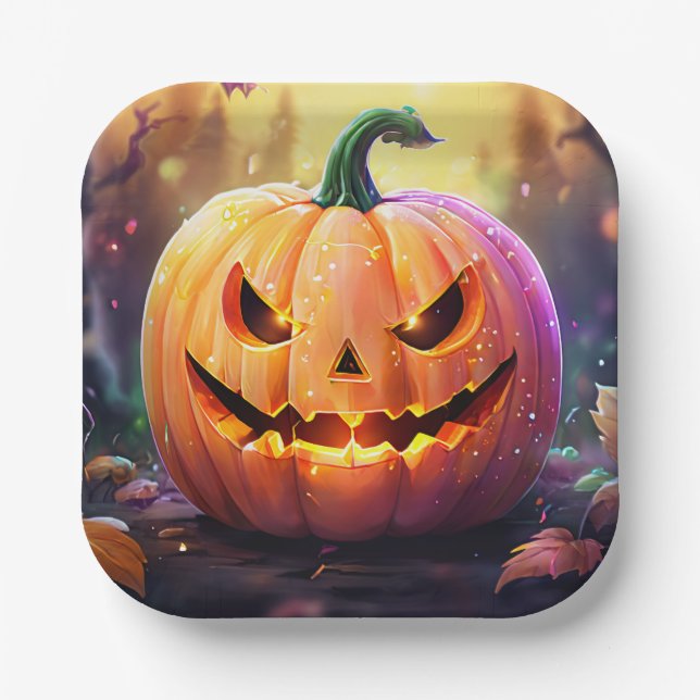 The Pumpkin, Paper Plates (Front)