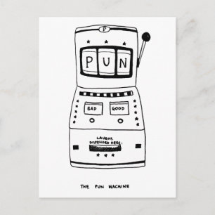 The Pun Machine Postcard